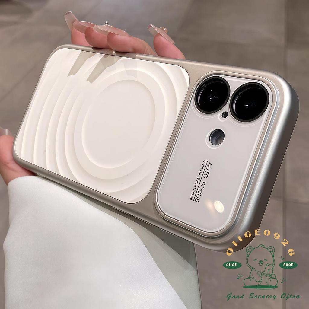 【 Ốp lưng iPhone17 】 Vỏ điện thoại từ tính nhạy cảm với da dạng lỏng túi khí iphone17 Pro Max 16 15 14 13 cho vỏ iPhone Vỏ mềm silicon TPU chống sốc