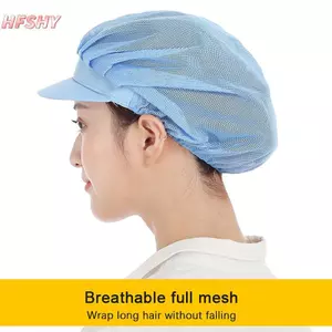 HFSHY Mũ Đầu Bếp Chống Bụi Xưởng Phục Vụ Mũ Thực Phẩm Nhà Máy Làm Việc Mũ Căng Thẳng Mũ Làm Việc VN