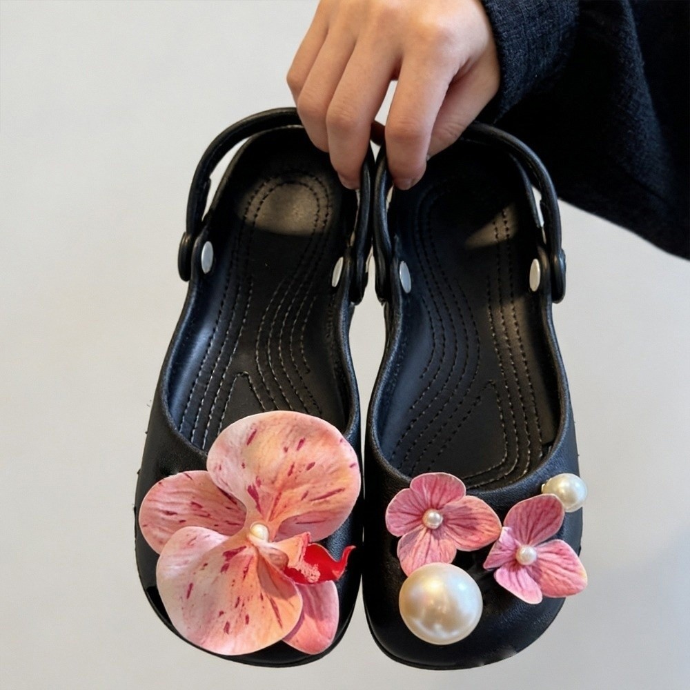FEDAOG Clog Charms, Hoa thanh lịch Charm, Phụ kiện DIY Có thể tháo rời, Trang trí giày ba lê