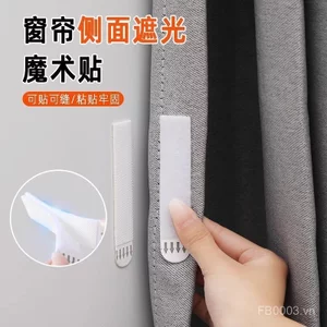 Rèm Khoảng Cách Cố Định Velcro Blackout Dải Cả Hai Đầu Rèm Cạnh Giá Đỡ Trên Bên Chống Rò Rỉ Mặt Sau Tường Y1UD