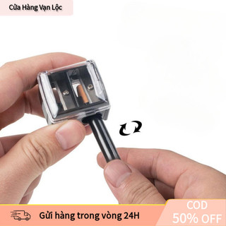 [vạn] [COD] Chuốt Bút Chì Trang Điểm 2 Lỗ 8mm/12mm Chuyên Dụng - Cho Kẻ Mắt, Mày, Viền Môi, Tiện Ích Makeup