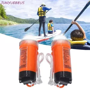 JUNYUE88US Đèn phao cứu sinh, Đèn phao cứu sinh kích hoạt bằng nước, Đèn LED sinh tồn trên tàu cường độ cao Tia nước biển khẩn cấp Đèn tự chiếu sáng dành cho người lớn