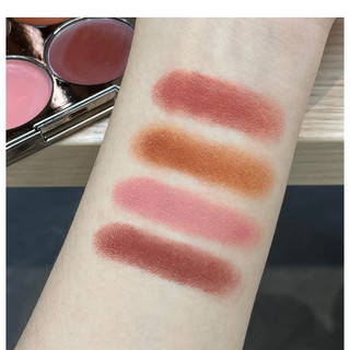 HERORANGE Phấn má hồng Bảng má hồng bốn màu Phấn mắt môi má đa năng Kem phấn mắt son môi