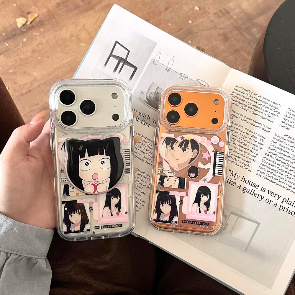 Ốp Lưng Cứng Tương Thích Với iPhone 13 14 14Pro 14ProMax 15 15Pro 15ProMax 16 16Pro 16ProMax 17 17Pro 17ProMax Shuangzi Họa Tiết Nam Châm