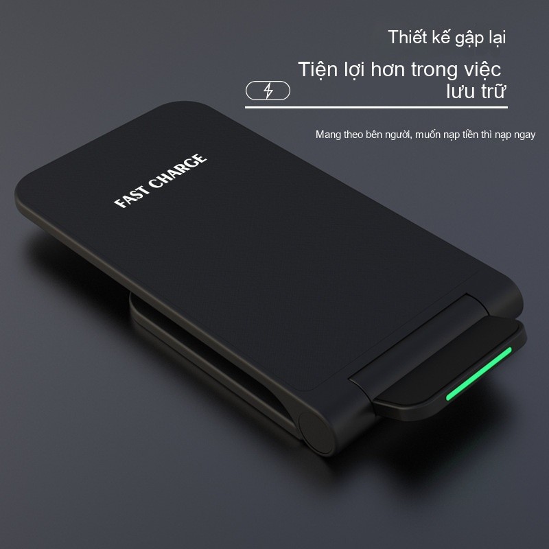 Gấp sạc không dây điện thoại di động sạc nhanh đứng cho iPhone Samsung Huawei Máy tính bảng Xiaomi Universal