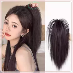 JRP Đuôi Ngựa Tóc Giả Nữ Nửa Buộc Bím Tóc Giả Mảnh Kẹp Tóc Gà JRP
