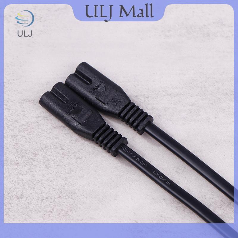 ULJ IEC 320 C8 2Pin Nam Đến 2 X C7 Nữ Y Chia Cáp Nguồn Khoảng 28CM IEC 320 C7 Đến C8 Dây Nối Dài C8 Cáp Nam Đến C7 Nữ.