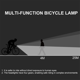 ngoài trời Đèn Xe Đạp T6 LED Phía Trước USB Sạc Núi Đèn Xe Đạp 1000LM Xe Đạp Đèn Pha Đèn Pin Đi Xe Đạp Xe Tay Ga Đuôi