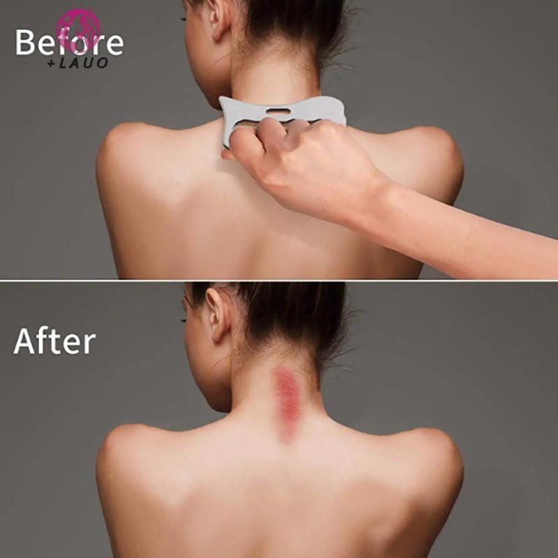 Springevenstar Thép không gỉ Gua Sha Máy mát xa cơ bắp Dụng cụ cạo kim loại Cơ thể Khăn giấy sâu Fascia Thư giãn mặt Massage Định hình cơ thể Springevenstar