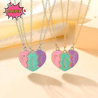 [PNPIA] 1 Bộ Dây Chuyền BFF Cho Chị BFF Sinh Nhật Tình Bạn Trang Sức Quà Tặng Người Bạn Thân Nhất Mãi Mãi Vòng Cổ Cho 3 Cô Gái Phù Hợp Với Trái Tim Mặt Dây Chuyền VN