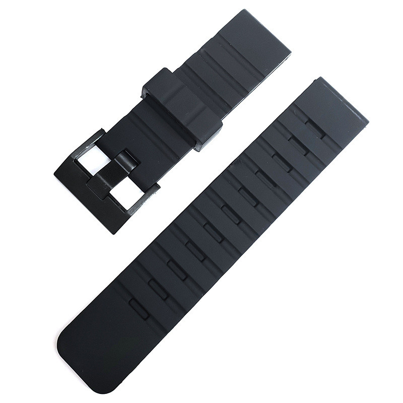 18 / 20 / 22 / 24 / 26 / 28 / 30mm Kích Thước Lớn Đen Dây Đeo Đồng Hồ Silicon Dây Đeo Đa Năng Thay Thế Cho Nam Nữ Trẻ Em Học Sinh Cao Su Mềm Nhựa Đồng Hồ Vòng Tay Chống Thấm Nước