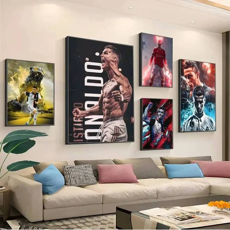 Cristiano Ronaldo Tranh Canvas Nhà Phòng Khách Phòng Ngủ Lối Vào Thanh Nhà Hàng Cafe Tranh Nghệ Thuật Trang Trí
