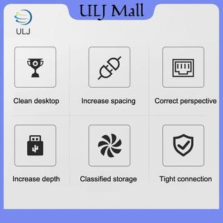 ULJ Giá đỡ máy tính xách tay có thể gập lại Máy tính để bàn Màn hình nâng giảm căng thẳng cổ Bảo quản Máy tính xách tay làm mát cho Air Pro.