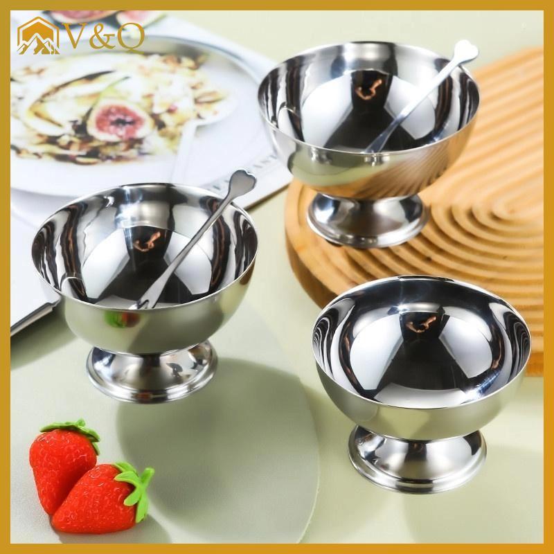Littleloves1 1 Kem Inox Inox Salad Cup Salad Cup Có Thể Tái Sử Dụng Kẹo Trái Cây Món Tráng Miệng Bát Nhà Bếp Barware Bộ VN