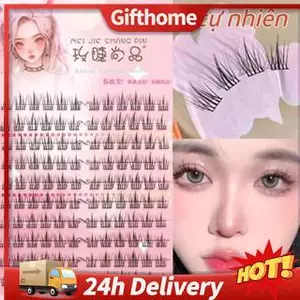 🚚【giao Hàng 24h】Lông mi giả dung tích lớn có keo dán lông mi, lông mi giả tự nhiên giúp mắt to hơn