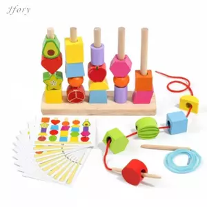 Jfory Trò chơi hạt Máy phân loại bằng gỗ tương tác Đồ chơi học tập sớm để giáo dục Đồ chơi trẻ em Phát triển kỹ năng