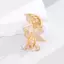 PNPIA- Vintage Lấy Ô Du Trâm Cài Cho Nữ Unisex Động Vật Dễ Thương Pin Hạnh Phúc Đi Bộ Du Trang Sức Thời Trang