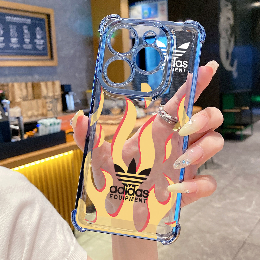 Tương thích với Infinix Hot 50i 40i 40 Pro 30 Play Note 30 Smart 9 8 Adid Fire Clear Mạ Case Chống rơi