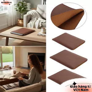 Máy tính xách tay NORDICLIFE, Túi đựng máy tính xách tay bằng da PU lót sợi nhỏ, chống nước và bắn tung tóe 13 14 15 Inch Notebook Tablet Briefcase cho máy tính xách tay Dell