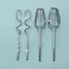 Luckyew 1 / 2 / 4 Móc khuấy trứng điện, Máy đánh trứng cầm tay bền bằng thép không gỉ Trộn Sti Máy trộn nhà bếp TQ