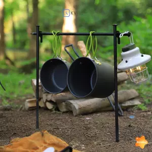 Bộ nồi cắm trại siêu nhẹ 10 món Bộ dụng cụ làm tổ nhẹ để đi bộ đường dài leo núi mới