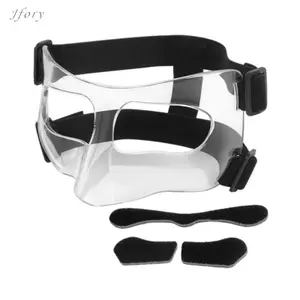 Jfory Bóng Rổ Trong Suốt Bảo Vệ Mũi Thể Thao Bảo Vệ Khẩu Trang Có Thể Điều Chỉnh Phù Hợp Với Tấm Chắn Mặt Cho Người Lớn
