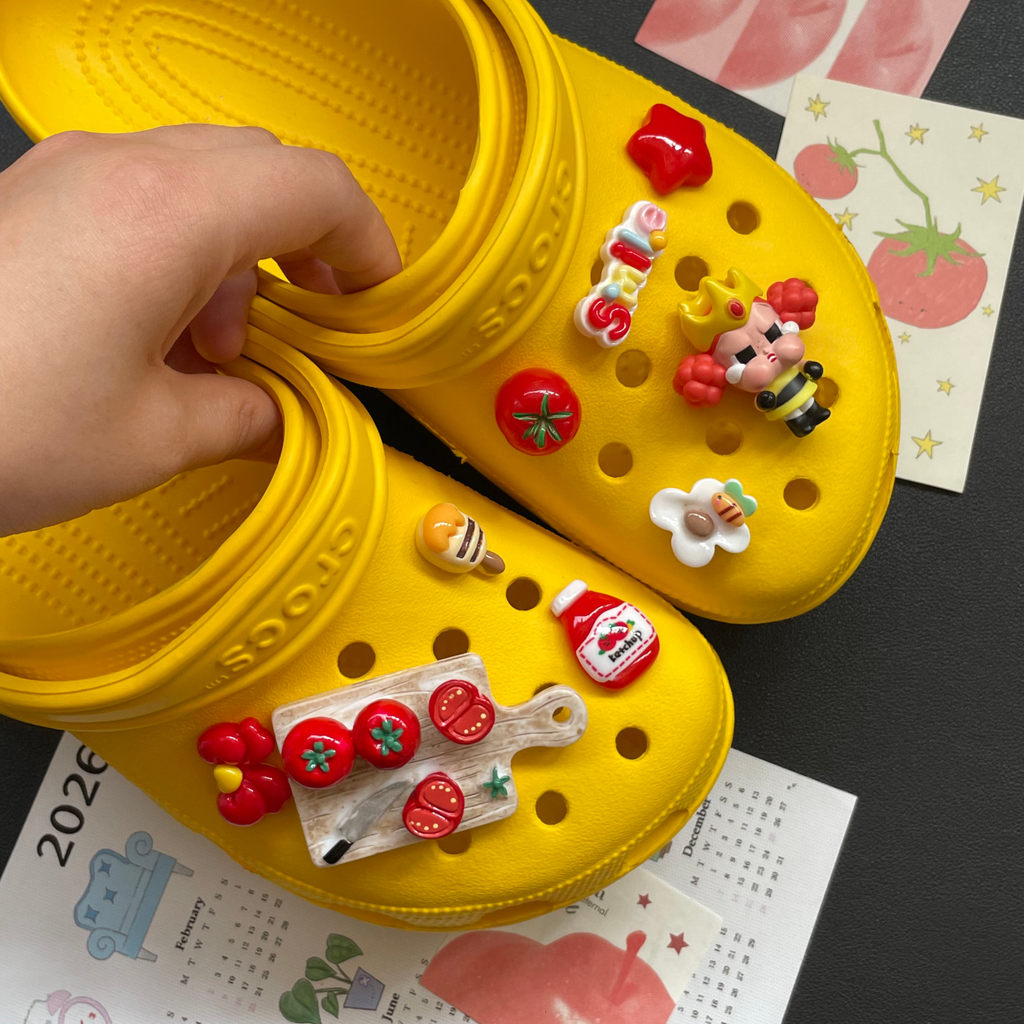 Phụ kiện trang trí lỗ giày Crocs nhiều mẫu hoa sáng tạo dễ thương cho bé, có thể tháo rời