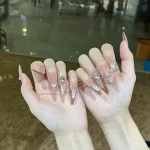 Làm Móng Tay Nguyên Chất Làm Móng Tay Đeo Móng Tay Giữa Chiều Dài Cao Cấp Pure Desire Phong Cách Nhẹ Sang Trọng Làm Trắng Da Học Sinh Pháp Tùy Chỉnh
