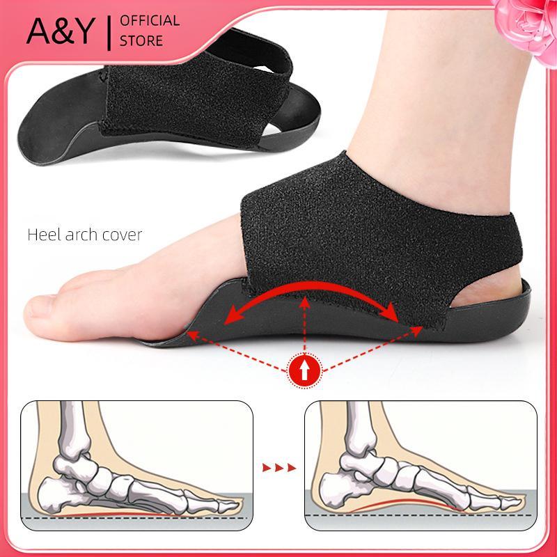 A&Y 1 Cặp lót vòm chân hỗ trợ bằng gel mềm, đệm đàn hồi, giúp giảm đau bàn chân bẹt, đau dây chằng plantar, gót chân