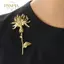 PNPIA- Vintage Cây Kế Hoa Thổ Cẩm Dành Cho Nữ Unisex 2 Màu Kim Loại Cỏ Cây Đảng Thổ Cẩm Chân Quà Tặng