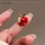 AqToCna Thời Trang Tinh Tế Mini Men Đỏ Trâm Cài Cho Nữ Quần Áo Phụ Kiện Áo Khoác Tiệc Giáng Sinh Quà Tặng AqToCna