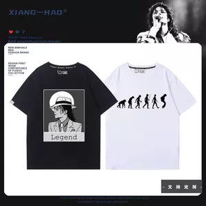 Michael Jackson Michael Jackson Hàng Hóa Nam Tay Ngắn Nữ Mỹ Retro Tất Cả Trận Đấu Mùa Hè Rời Áo Thun
