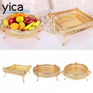 YICA Đĩa Trái Cây Bát Chìa Khóa Khay Đơn Giản Và Hiện Đại Sáng Tạo Kẹo Hộp Đựng Sắt Nghệ Thuật Hiên Nhà Giá Để Đồ Khay Lưu Trữ