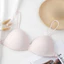 Áo ngực nữ trẻ trung, bề mặt nhẵn, không có dây đeo lưng, phong cách Pháp đẹp, thiết kế cốc tam giác, không có vòng thép, cải thiện đường cong ngực, hỗ trợ ngực lớn, có thể đeo khóa bên kích thước nhỏ.