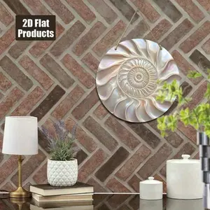 HELLOYOUNG Vintage Shell Gỗ Nghệ Thuật Treo Tường, Xoắn Ốc Mẹ Ngọc Trai Trang Trí, Handmade Tròn Nhà Quà Tặng