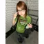 Hot Girl Wear Grass Green Retro In chữ Áo thun ngắn tay dành cho nữ Slim-Fit Slimmer Look Short Top