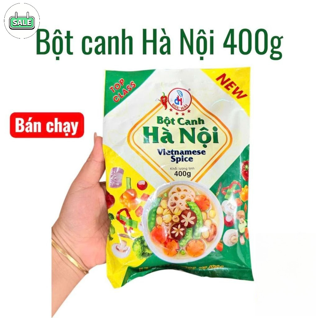 Muối Bột Canh Hà Nội Cao Cấp gói 400g - Đức Hải Food - Hương vị đậm đà cho mọi món ăn thêm thơm ngon