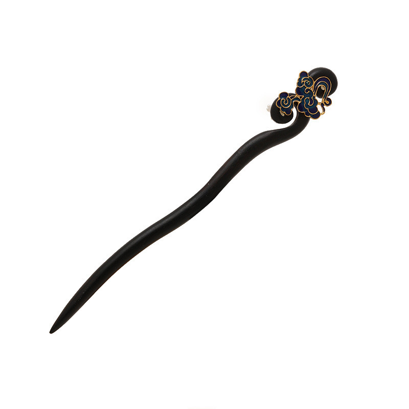 WHX-Cơ Kẹp Tóc Tốt Lành Đám Mây Cổ Phong Cách Gỗ, Hanfu Pan Kẹp Tóc Phụ Kiện Cổ Điển