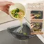 Giỏ thoát nước bồn rửa EDIWANY, Bộ lọc bồn rửa nhà bếp tam giác chống rò rỉ riêng biệt, Bộ lọc từ tính bền bỉ Nhanh chóng có thể tháo rời Nắp đáy có thể mở được Hộp đựng rác bồn rửa