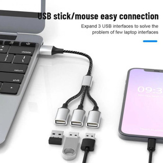 【COD】Cáp chia đa năng 1 ra 3 cổng USB, hỗ trợ chuẩn 2.0 cho sạc và dữ liệu - Giải pháp kết nối linh hoạt, tiện dụng trên