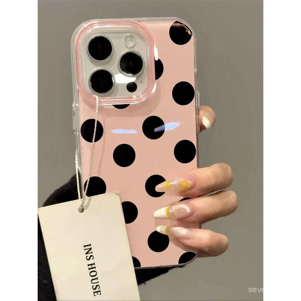 Ốp Điện Thoại Thích Hợp Cho iPhone 7 8 X XS XR XSMAX 11 12 13 14 15 16 17 Pro max Plus Air ins Đơn Giản Chấm Bi Độc Đáo Chấm Bi Chống Sốc Vỏ Bảo Vệ Chống Sốc Bao Gồm Tất Cả ANIB