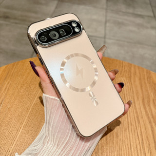 Ốp Điện Thoại Cứng Mờ Thời Trang Có Từ Tính Cho Google Pixel 10 9 8 7 A PRO PROXL Có Khung Mạ Điện