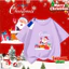 COD (Hồ Chí Minh) DREAMY BABY Niềm vui ngộ nghĩnh của ông già Noel và những chú tuần lộc Áo thun cho trẻ emTZ34
