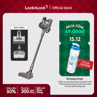 Máy hút bụi không dây Lock&Lock đa năng cầm tay 3in1, động cơ BLDC - ENV356GRY