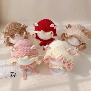 Mũ Len Bèo Tai Nơ Dễ Thương Cho Bé - Simba Có Sỉ