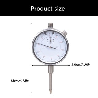 Chỉ báo quay số chính xác EDB * 0-1Inch với độ chính xác 0 001Inch Thép xây dựng Mặt số lớn để đọc dễ dàng