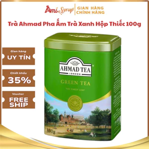 Trà Ahmad Pha Ấm Trà Xanh Hộp Thiếc 100g, Đậm Vị Trà