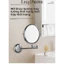 【 KOHLER 】Gương trang điểm xoay hai mặt không cần khoan, không ánh sáng, gương phóng đại cạo râu, gương chống sương mù k