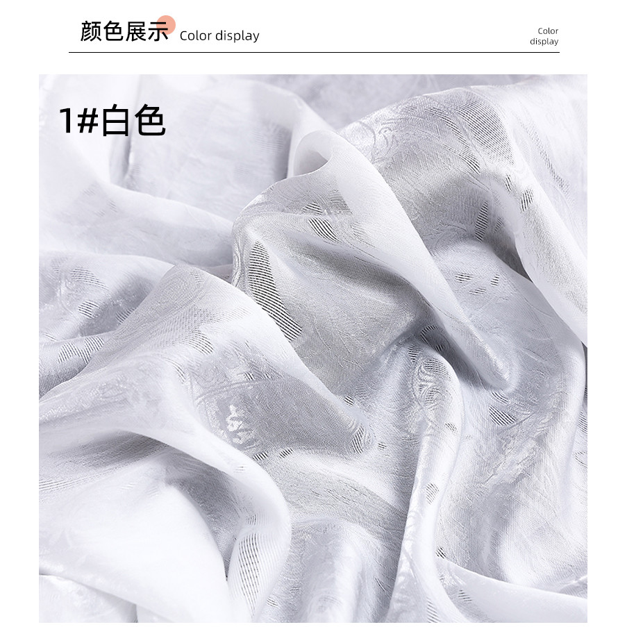 Mới! Đầm cổ Hanfu DIY từ lụa thổ cẩm Jacquard, phù hợp may sườn xám