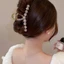 Thanh Lịch Hạt Camellia Lấy Kẹp Kích Thước Lớn Tóc Nhiều Nữ Đầu Lưng Cao Cấp Cuộn Tóc Cá Mập Kẹp Tóc Kẹp Tóc
